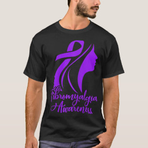 T-shirt Fibromyalgie Sensibilisation Fibro Warrior Purple 
