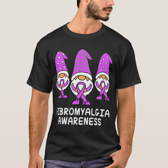 T-shirt Fibromyalgie Sensibilisation Fibromyalgie Gnome (Devant)