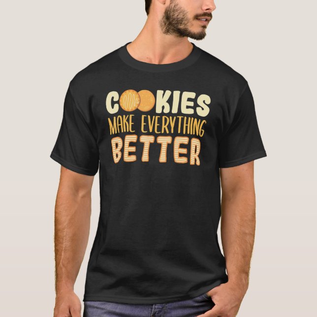 T-shirt Fiche cuisine Dessert Pâtisserie Chef Cookies Vari (Devant)