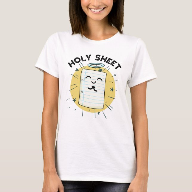 T-shirt Fiche sainte Funny Jeu de papier halo (Devant)