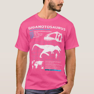 T-shirt Fiche technique Giganotosaurus Giganotosaurus Dino
