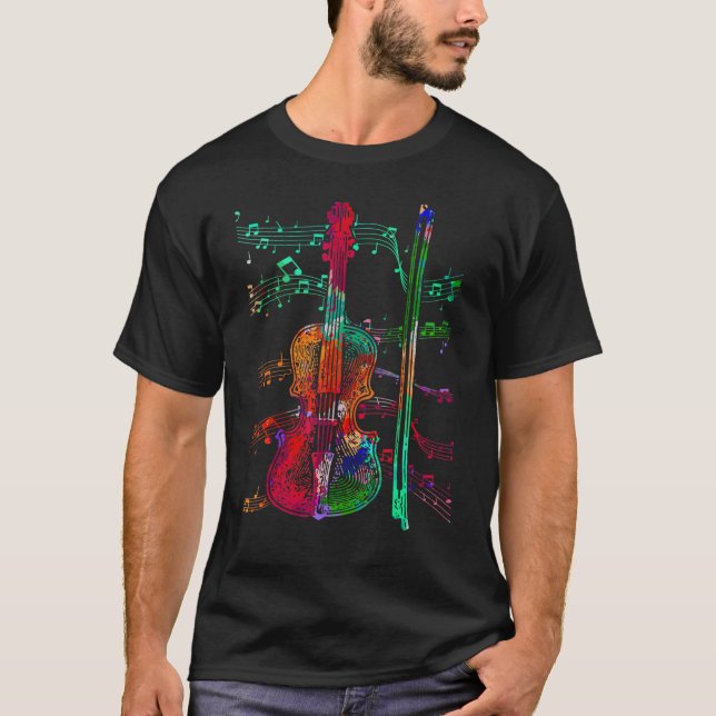 T-shirt Fiddle Stringed Instrument Violin Fiddler (Devant)
