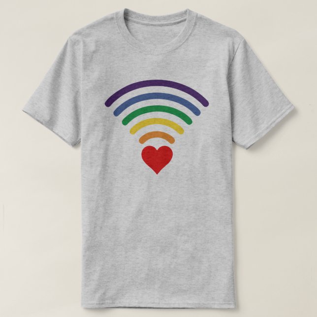 T-SHIRT FIDE VIBE RAINBOW WIFI (Design devant)