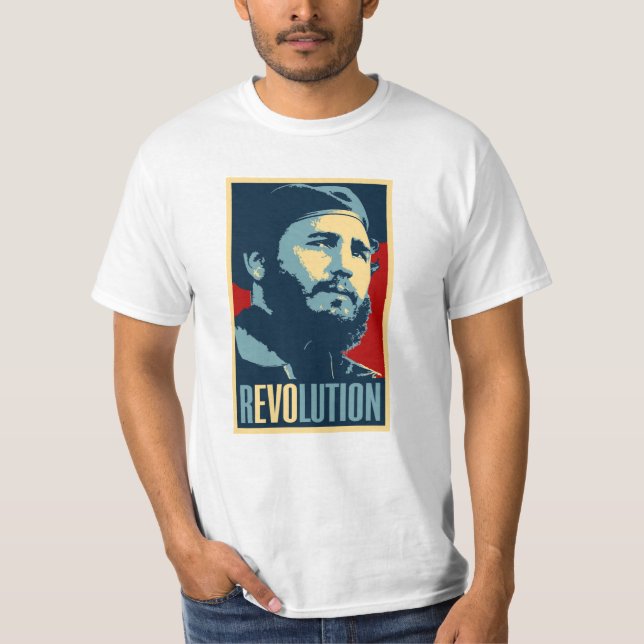 T-shirt Fidel Castro - Président de la Révolution cubaine (Devant)
