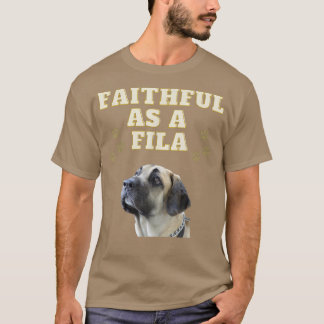 T-shirt Fidèle comme un chiot Fila Cute Fila Brasileiro