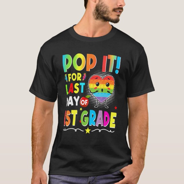 T-shirt Fidget Pop It Pour Dernier Jour De 1Ere Année Good (Devant)