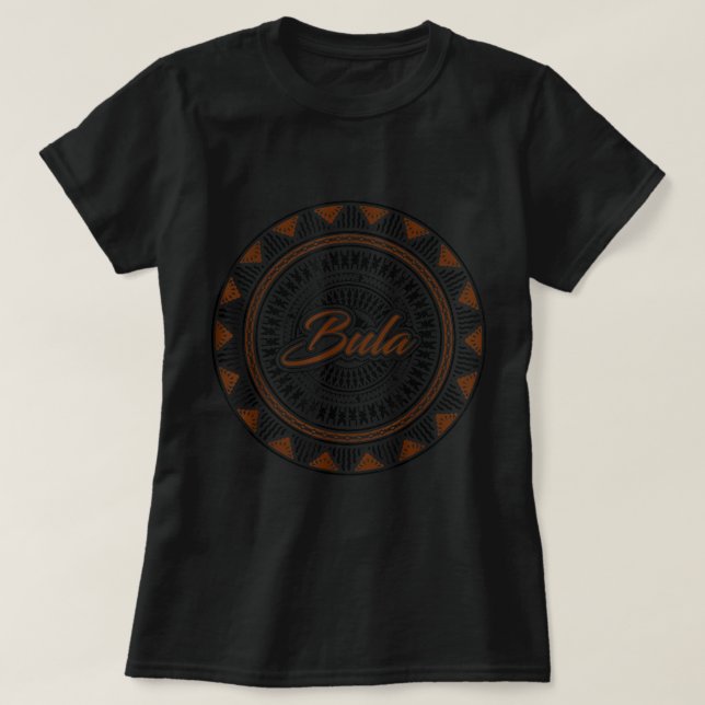 T-shirt Fidji Îles Masi Authentic Bula Tapa Traditionnelle (Design devant)