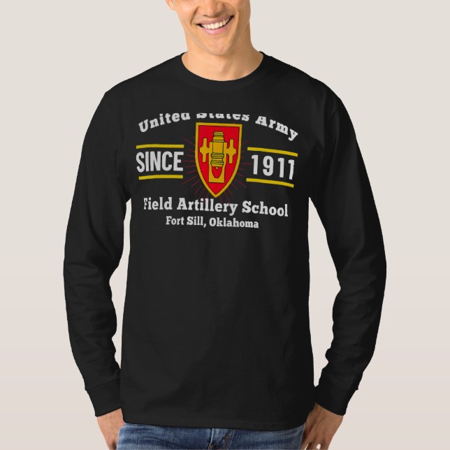T-shirt Field Artillerie School King Of Battle Fort Sill O (Devant)