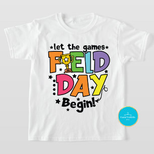 T-Shirt Field Day Kids Tee   Laisser Les Jeux Commencer T-