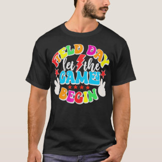 T-shirt Field Day Let The Games Begin Kids Boys Girls Teac