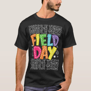T-shirt Field Day Purple Team Couleur Guerre Camp Équipe J