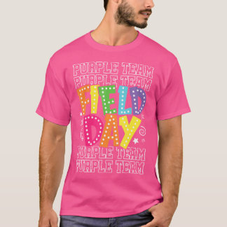 T-shirt Field Day Purple Team Couleur Guerre Camp Équipe J