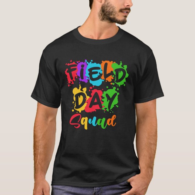 T-shirt Field Fun Day Squad School Kids Vibes Boys Girls T (Devant)
