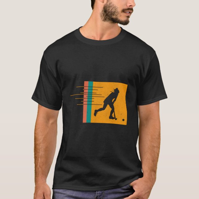 T-shirt Field Hockey Enthusiast Scoring Sports Sweeg (Devant)