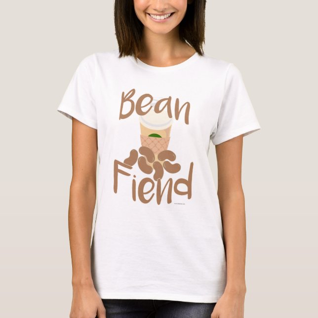 T-shirt Fiend de café Java Slogan (Devant)
