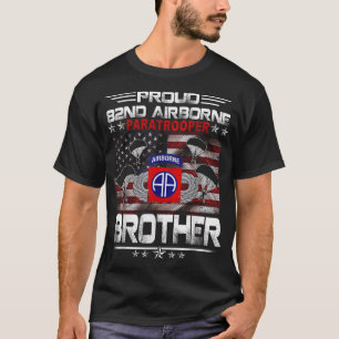 T-shirt Fier 82e Parachutiste aéroporté Drapeau américain