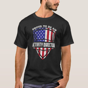T-shirt Fier Activité Directeur 4 Juillet 4 Usa Fla