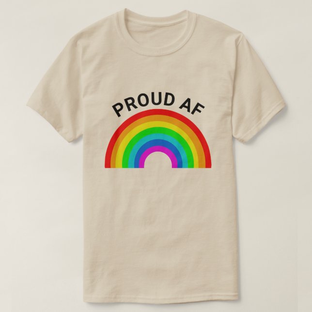 T-SHIRT FIER AF RAINBOW (Design devant)