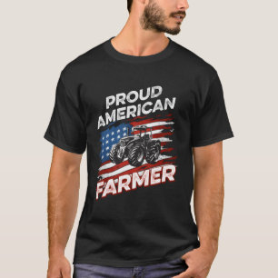 T-shirt Fier agricole américain Tracteurs agricoles Usa Dr