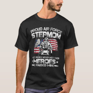 T-shirt Fier Air Force Stepmère Air Force Graduation Maman