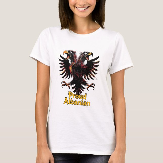 T-shirt Fier albanais  (Devant)