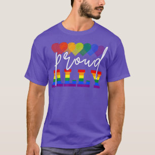T-shirt Fier Ally Je serai là pour vous LGBT