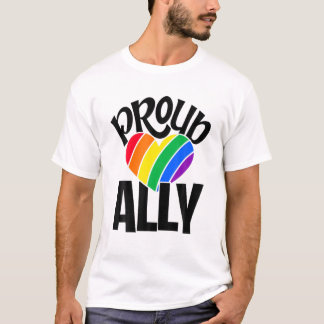 T-shirt Fier Ally Rainbow Lgbtq Gay Diversity Transgenre