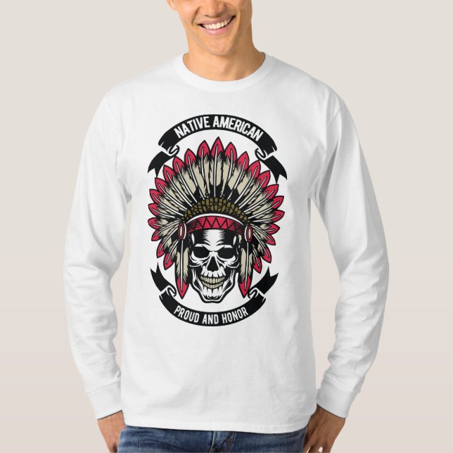 T-shirt Fier Amérindien, Un Honneur (Devant)