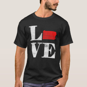 T-shirt Fier Amérique Citoyen État Drapeau Plan de la terr