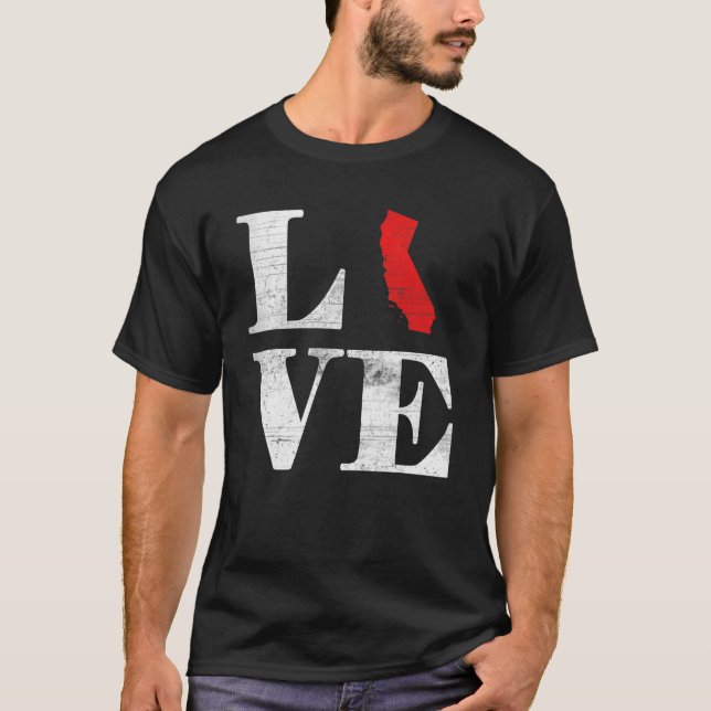 T-shirt Fier Amérique Citoyen État Drapeau Plan de la Terr (Devant)