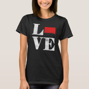 T-shirt Fier Amérique Citoyen État Drapeau Plan de la Terr