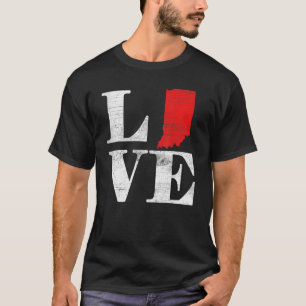T-shirt Fier Amérique Citoyen État Drapeau Plan de la Terr