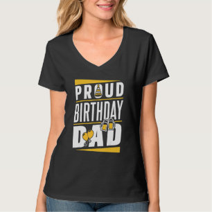 T-shirt Fier Anniversaire Papa Papa Papa Papa Papa Père Pa