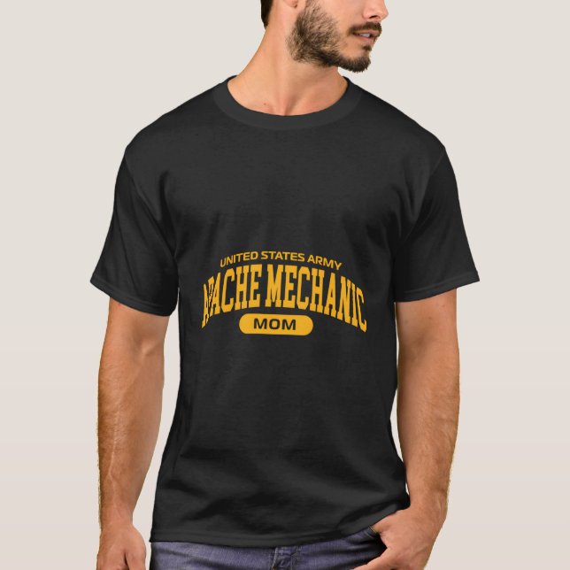 T-shirt Fier Apache Réparateur d'hélicoptère Maman (Devant)