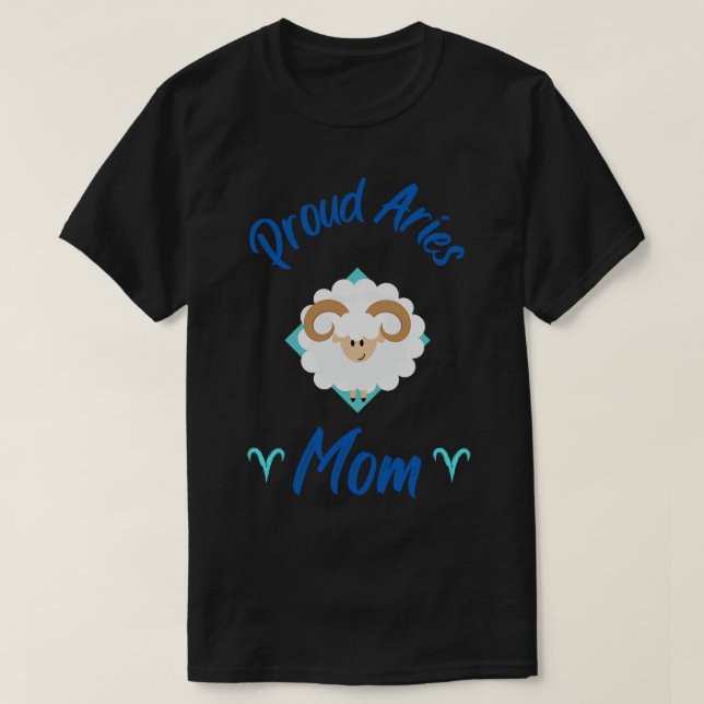 T-shirt Fier Aries Maman Astrologie Zodiac (Design devant)