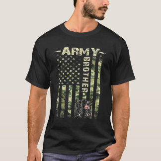 T-shirt Fier Armée Frères États-Unis Drapeau militaire Fa