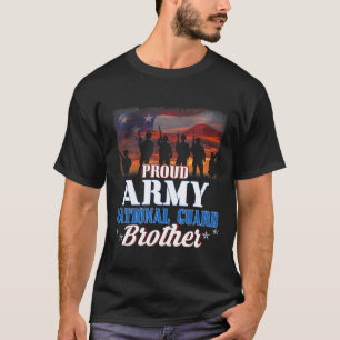 T-shirt Fier Armée Garde nationale Frère US Drapeau Chemis