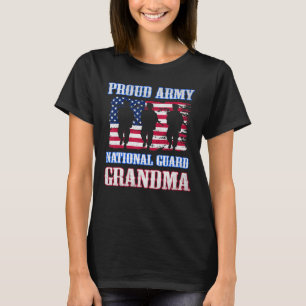T-shirt  Fier armée Garde nationale Grand-mère USA Vétéran