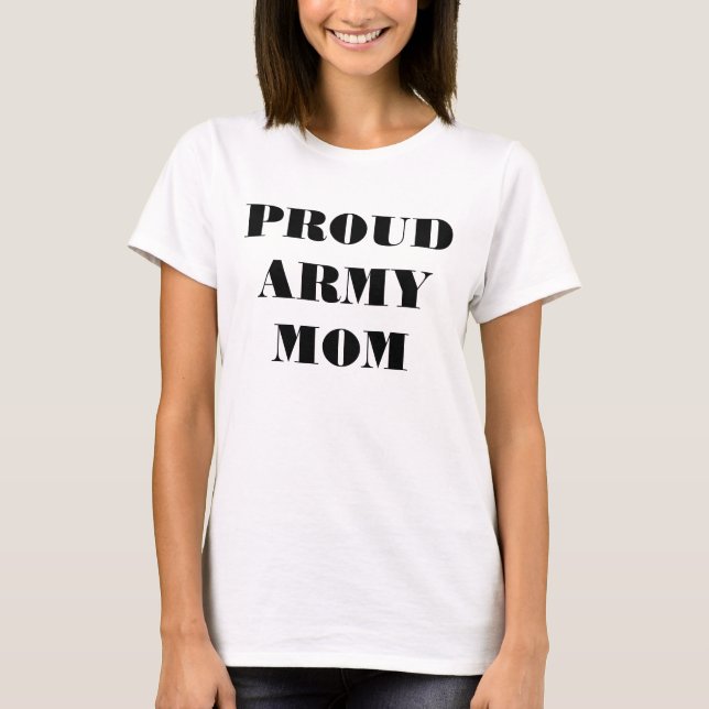 T-Shirt Fier Armée Maman (Devant)