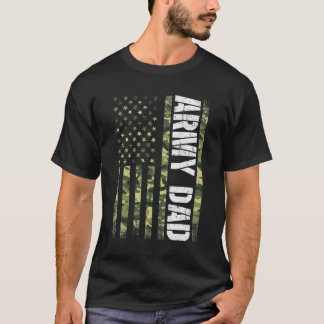 T-shirt Fier Armée Papa États-Unis États-Unis Drapeau cade