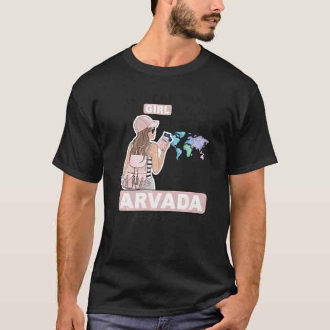 T-shirt Fier Arvada Fille Cool De Arvada City (Devant)