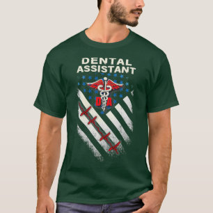 T-shirt Fier assistant dentaire américain