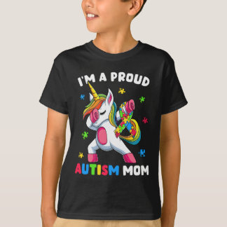 T-shirt Fier Autisme Maman Danse Dab
