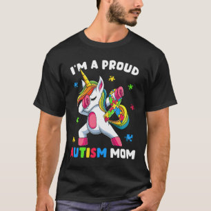 T-shirt Fier Autisme Maman Danse Dab