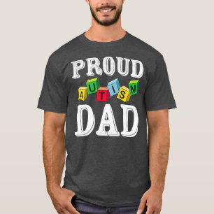T-shirt Fier Autisme Papa Pour Autistique Enfant Papa Père