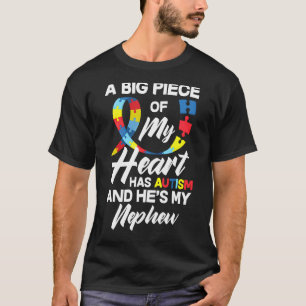 T-shirt Fier Autisme Tante Oncle Autistique Autiste Nephew
