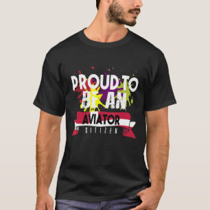 T-shirt Fier aviateur citoyen Profession travailleur de ca