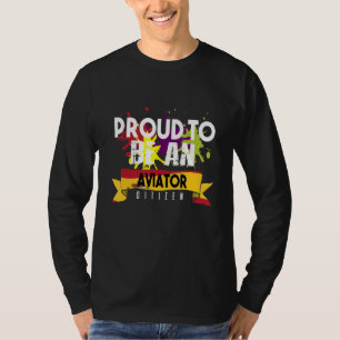 T-shirt Fier aviateur citoyen Profession travailleur de ca