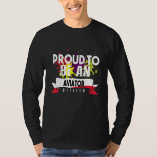 T-shirt Fier aviateur citoyen Profession travailleur de ca