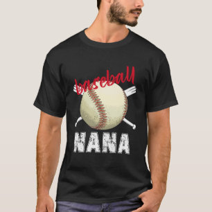 T-shirt Fier Baseball Nana Baseball plus grande famille de